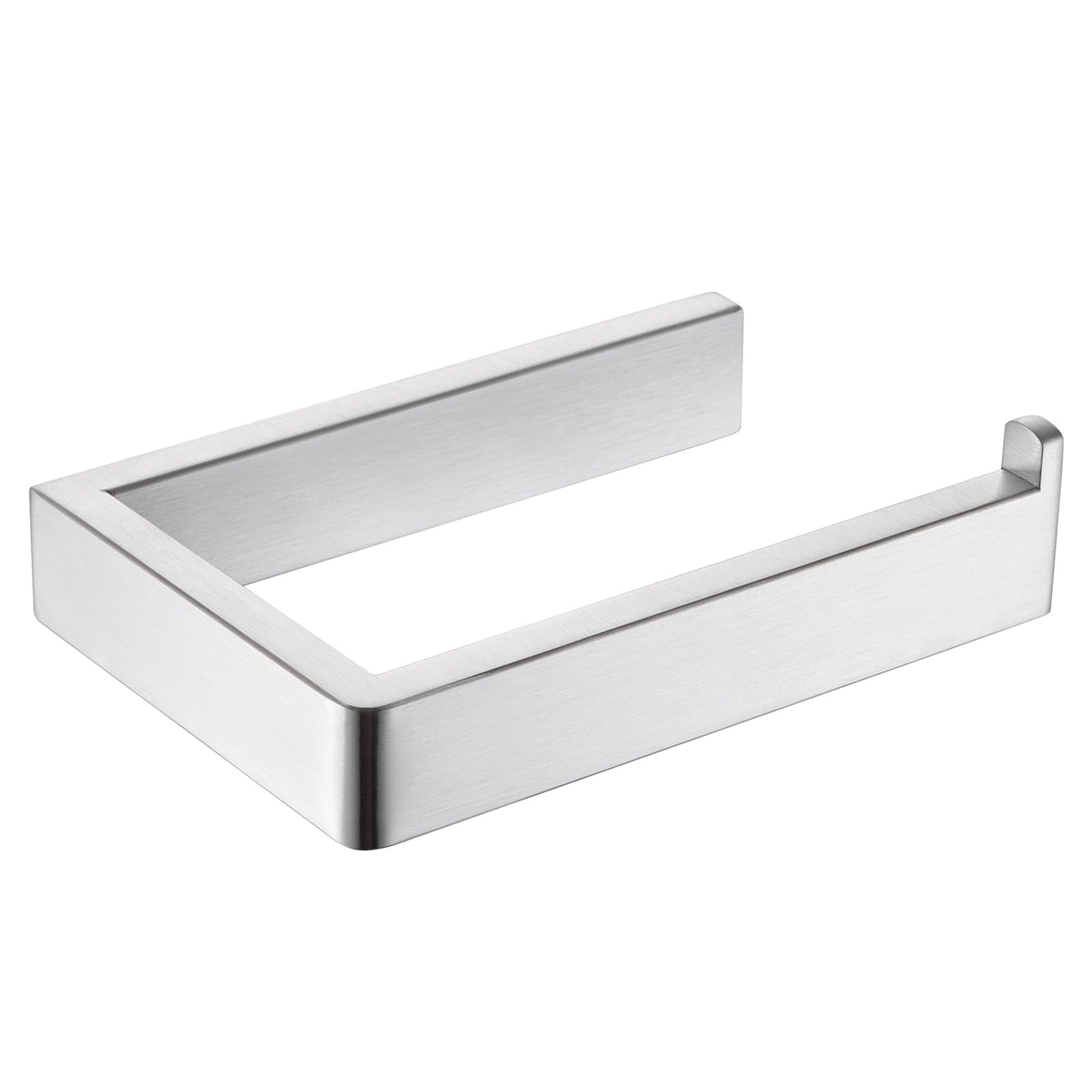Angle Simple Toilet Paper Holder Brushed Nickel, Bathroom Paper Roll Hanger