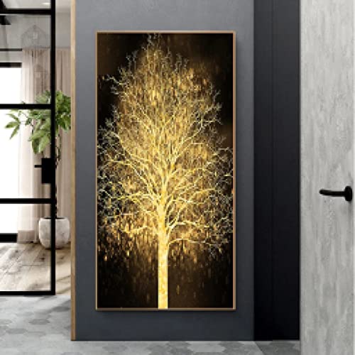 Peinture moderne grand format pour décorer un grand mur de séjour