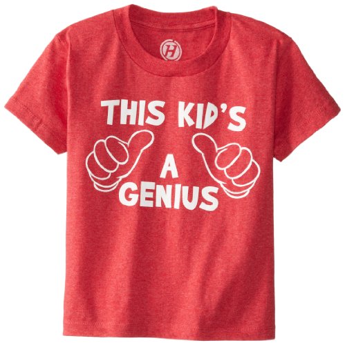 T-shirt hybride rouge petit garçon This Genius taille S vêtement enfant