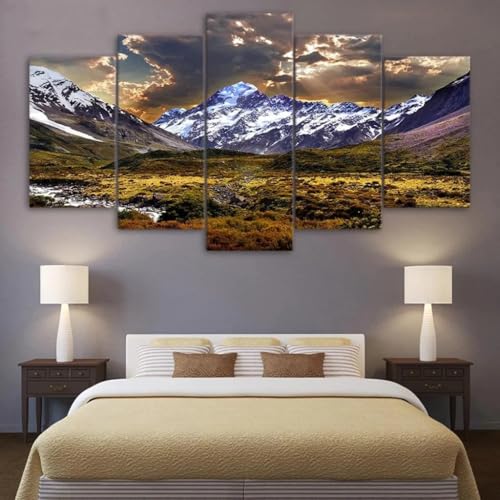 Tableaux abstraits moderne pour transformer un mur de salon vide