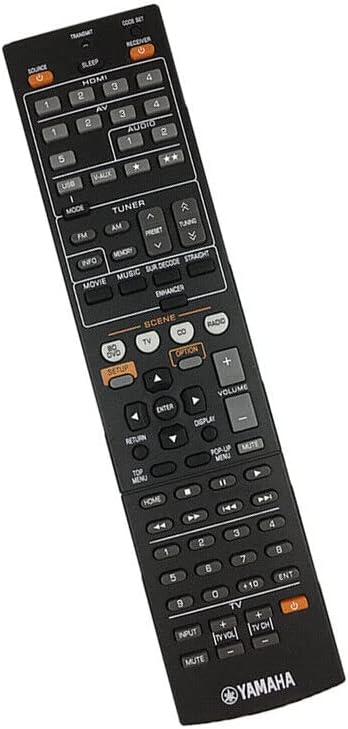 Replacement Remote Control Replace for TV/Audio/Projector for Yamaha RX-V373 RX-V375 RX-V473 RX-V567 RX-V667 AV Receiver