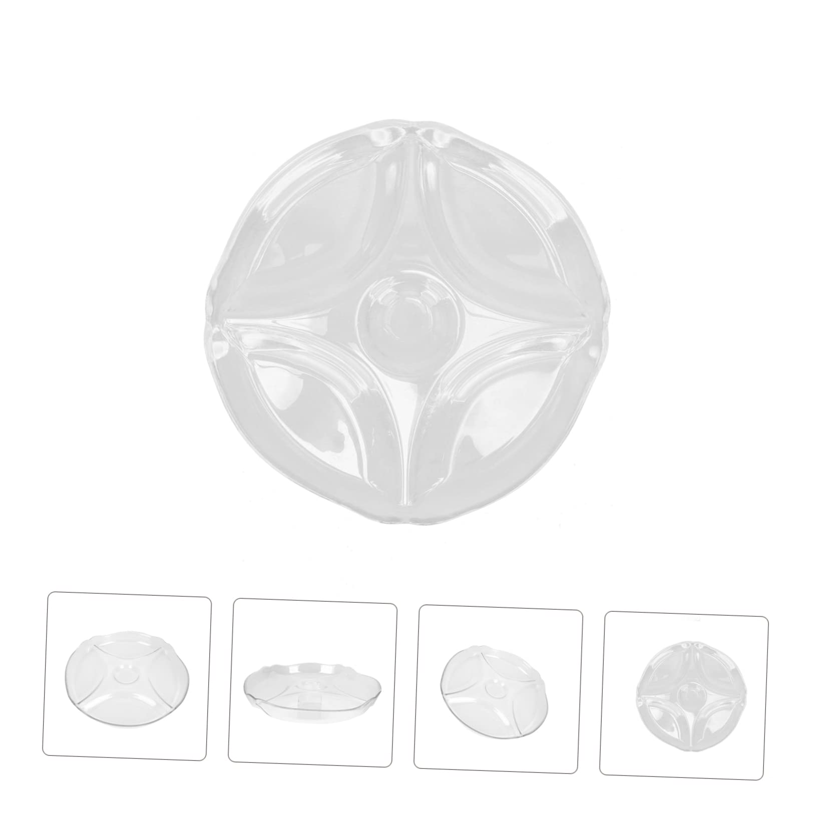 BRIGHTFUFU Creative Multi Grid Food Plate Elegant Divided Snack Tray for Appetizers Desserts and Fruits for Home Kitchens Restaurants and Parties Easy to Clean Non Smell Design