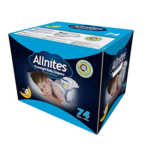 Allnites Overnight Baby Diapers (Size 4, 74-Count)