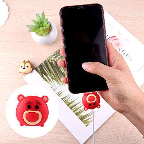 ASTARON 6Pcs Animal Cable Protectors for iPhone/iPad, Phone USB Charger Cable Saver Cable Wire Protector,Phone Accessory Protect Charging Cable - Thumbnail 3