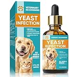 Yeast Infection Treatment for Dogs - Relieves Itchy Skin, Paw Licking & Irritation - Natural Herbal Liquid Drops for Skin Odor & Seasonal Discomfort - Fast Absorbing Formula for All Breeds - 60ml