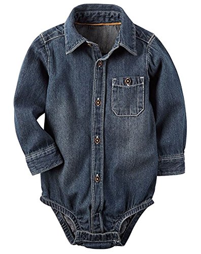 Bodysuit en denim Carter's pour bébé garçon 3 mois avec boutons