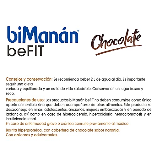 BiManán beFIT - Barritas de Proteína Sabor Chocolate, para Tonificar tu Masa Muscular - Caja de 6 unidades - Imagen 5