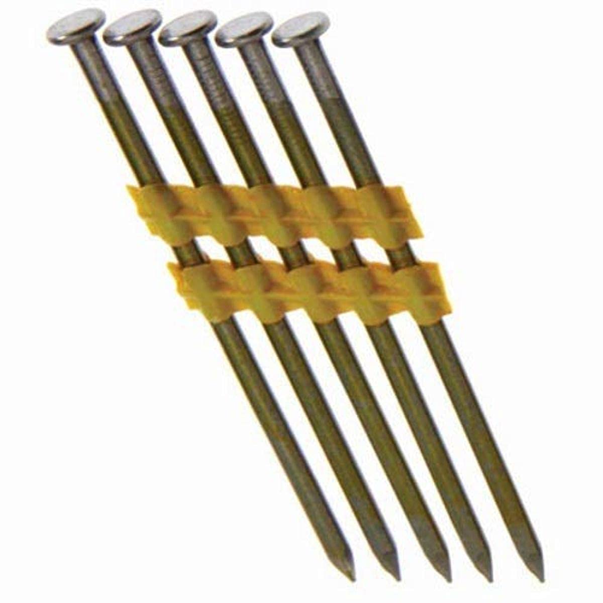 Grip Rite Prime Guard GR024L 21-deg Bright Plastic Strip Round Hd Nails, Smooth 3-1/4-inch by .131 (2,000-pk), Steel