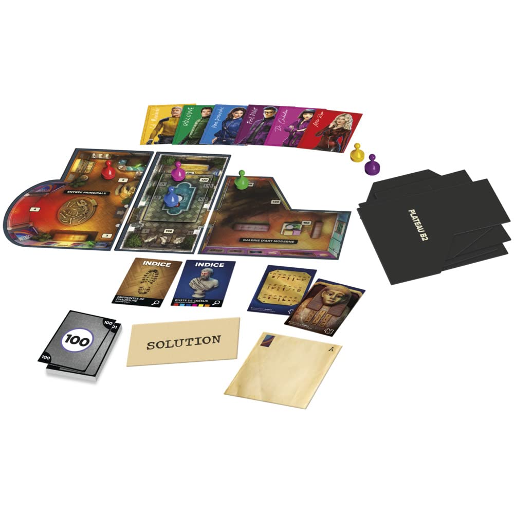 Cluedo Escape Vol au musée - jeu d'enquete façon Escape Game - jeu de plateau coopératif familial - a partir de 10 ans - Image 4