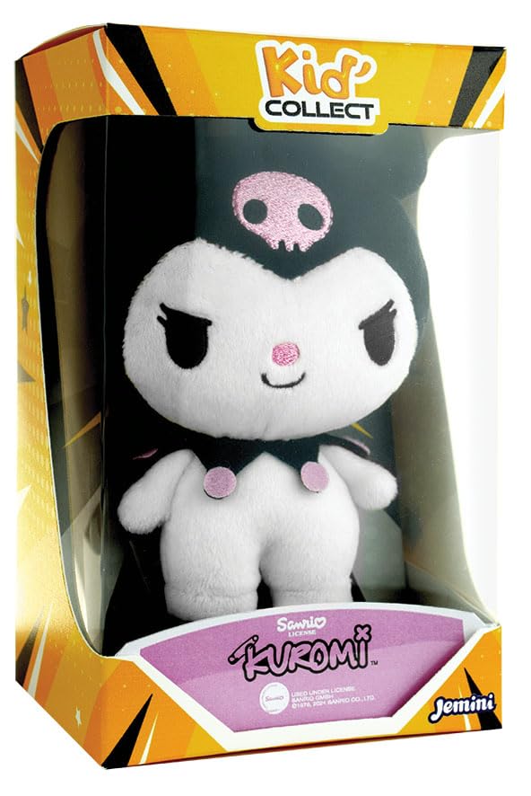 JEMINI | Peluche Kuromi Hello Kitty 13 Cm | Texture Douce | Gamme Kid'Collect | Peluche à Collectioner | Fan de Hello Kitty | Marque Française | Couleurs...