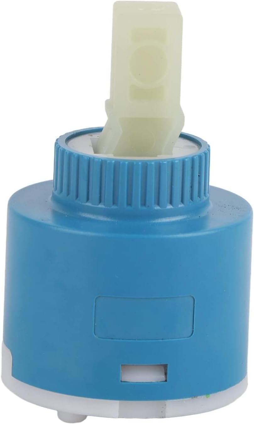 Ceramic Disc Cartridge for Single Lever Kitchen and Bathroom Sinks, 35mm / 40mm Ceramic Cartridge for Hot and Cold Water Mixer Tap Valve Repair Part (40mm)