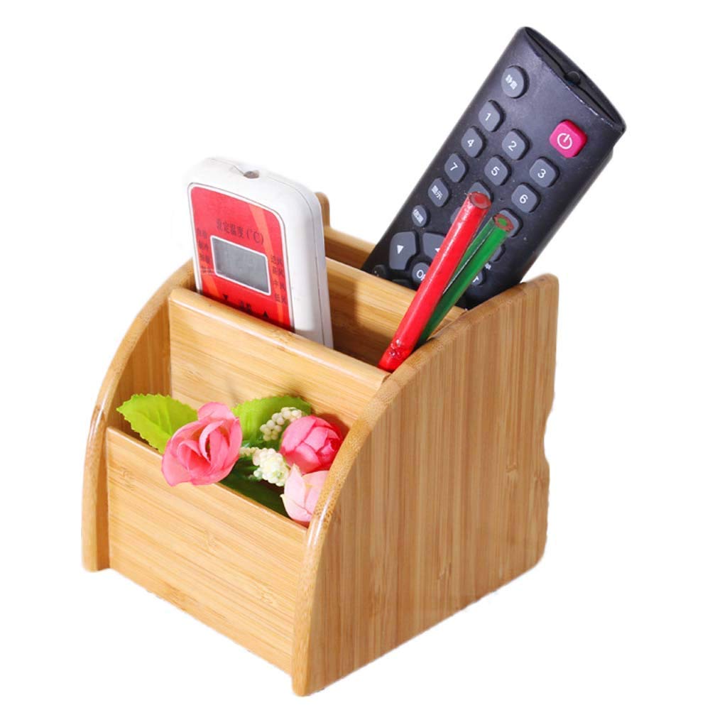 ITODA Stifthalter Bambus Stiftekcher Stifte Organizer Schreibtischzubehr  mit 3 Fchern Stiftebox Schreibtisch Ordnungssystem fr Bro Arbeitszimmer  Zuhause Schreibtischbox Stiftablage: Amazon.de: Brobedarf & Schreibwaren