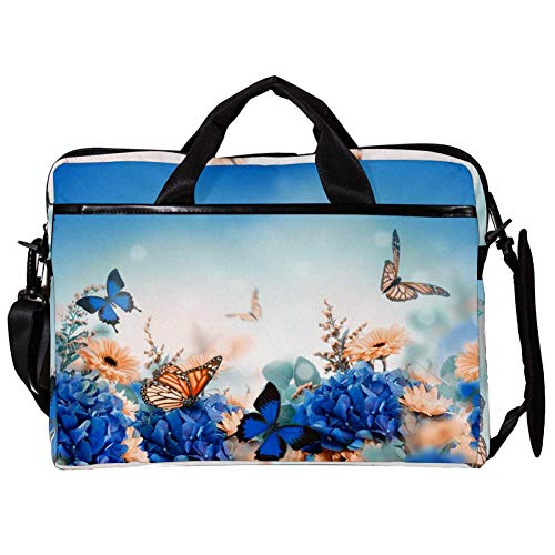 Funda bandolera para portátil de 14 a 15.4 pulgadas con acabado floral de alta resistencia