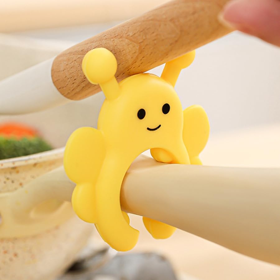 ARFUKA Bee Silicone Utensil Rest & Pot Lid Lifter Heat Resistant Spoon Rest Steam Releaser Fun Kitchen Gadget Holder Pack of 2 image 3