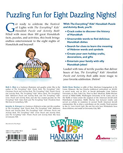 The Everything Kids' Hanukkah Puzzle & Activity Book: Games, crafts, trivia, songs, and traditions to celebrate the festival of lights! (Everything® Kids Series)
