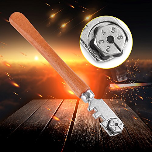 Ferramenta de cortador de vidro, Ferramenta profissional de kit de corte artesanal de cortador de vi