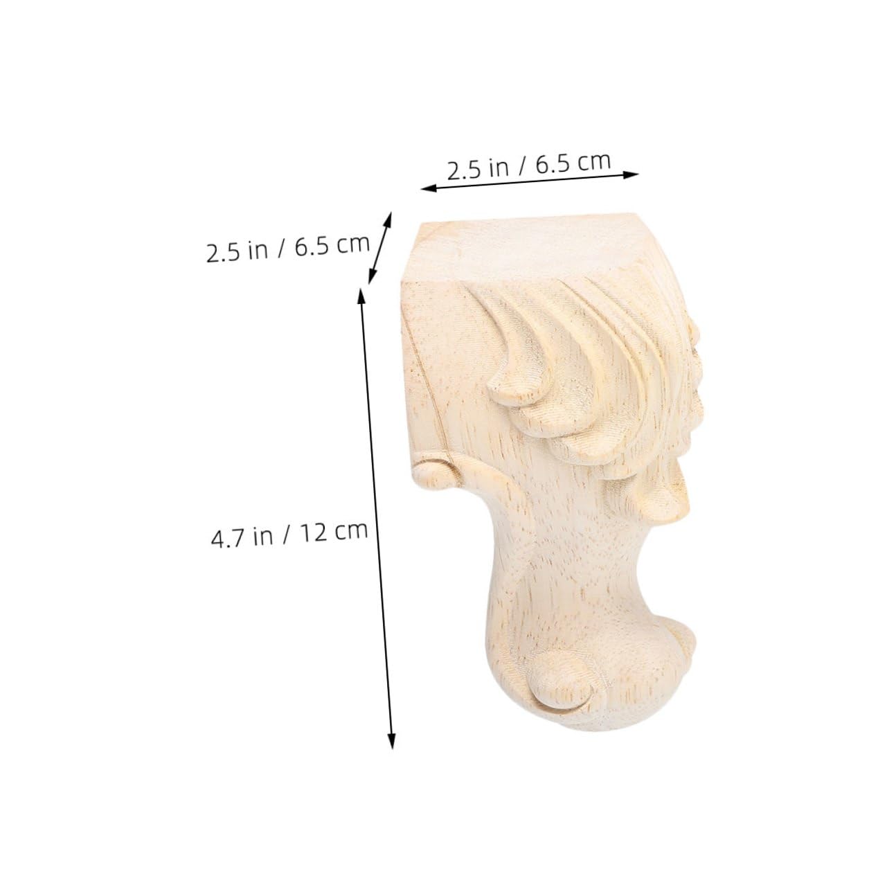 ORFOFE 4pezzi Legno Gambe per Mobili Gambe di Ricambio per Divano Piedini in Legno per Tavolo Robuste per Tavolo da Cucina Supporti per Mobili