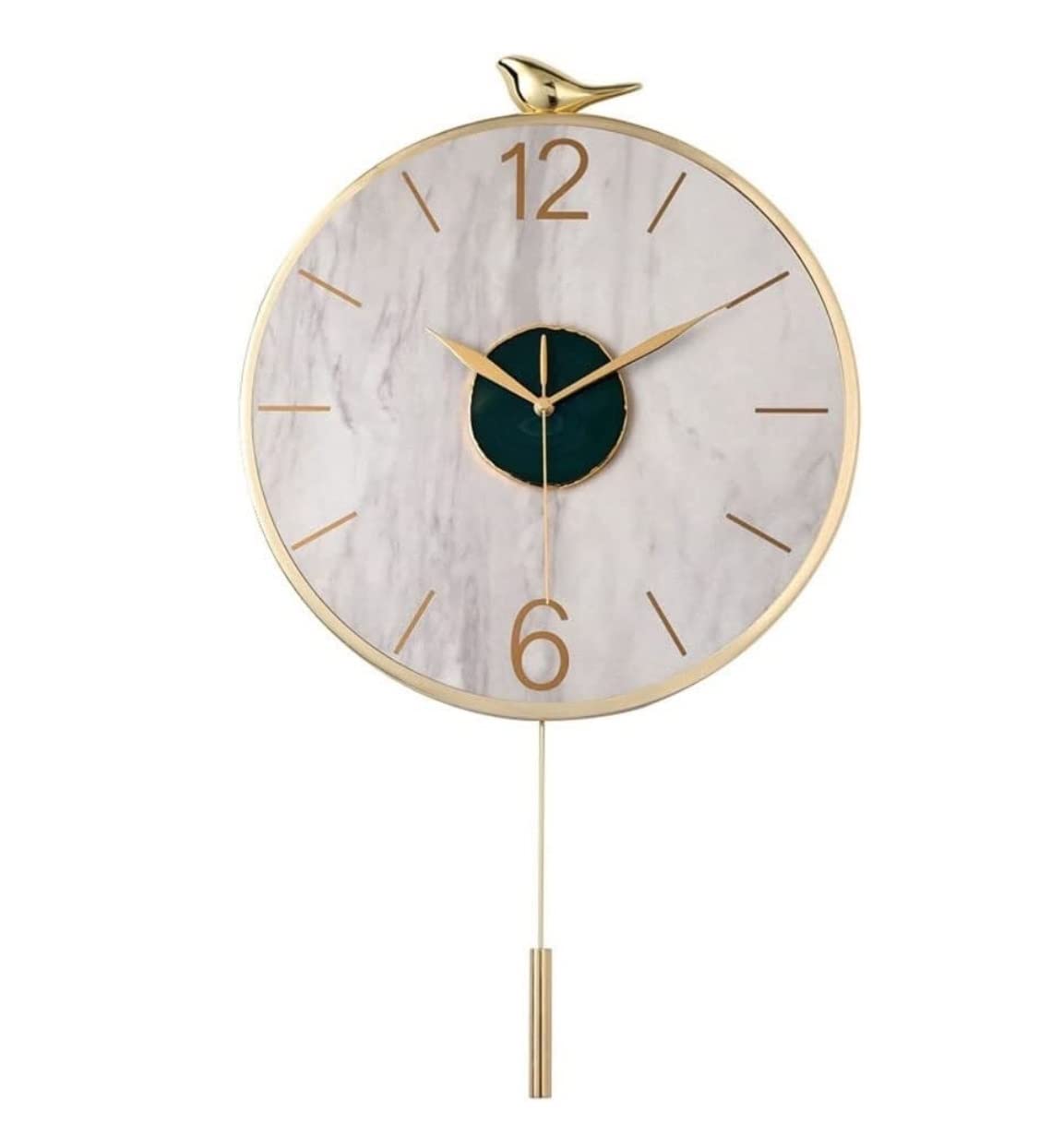 MYUYEE Farmhouse Vintage Clock Modern Simple Indoor Non-Ticking for Office Bathroom Living Room Ative for Bedroom Office,A-30 * 56cm