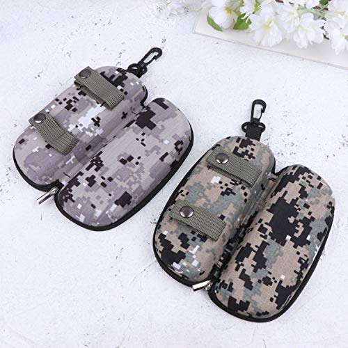 Estojo de óculos de sol com zíper para 4 peças da Besportble, caixa protetora antipressão, capa port