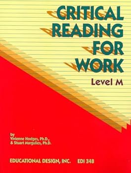 Paperback Critical Reading for Work, Level M (Critical Reading for Work Series) Book