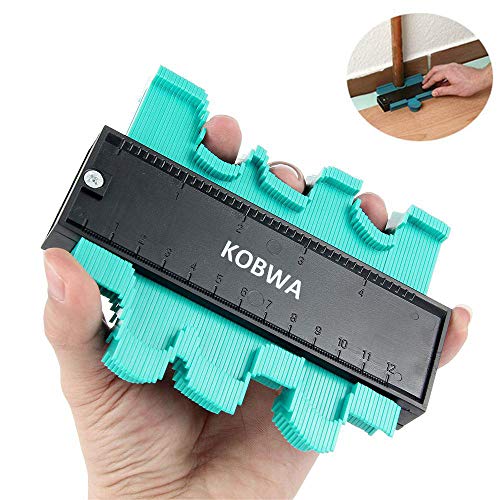 Preisvergleich Produktbild KOBWA Konturmessgerät Duplikator Profil Messwerkzeug, 5" Edelstahl Multifunktionales Unregelmäßiges Lineal Mit Tiefem Kontur Kopiergerät, Allgemeiner Holzbearbeitung Form Laminat Kopierer