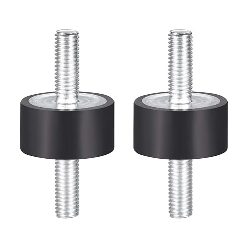 Miniatura 1 de uxcell Soportes de goma de 1.181 x 0.591 in, aisladores de vibración, amortiguador con pernos M8 x 0.906 in, 2 unidades