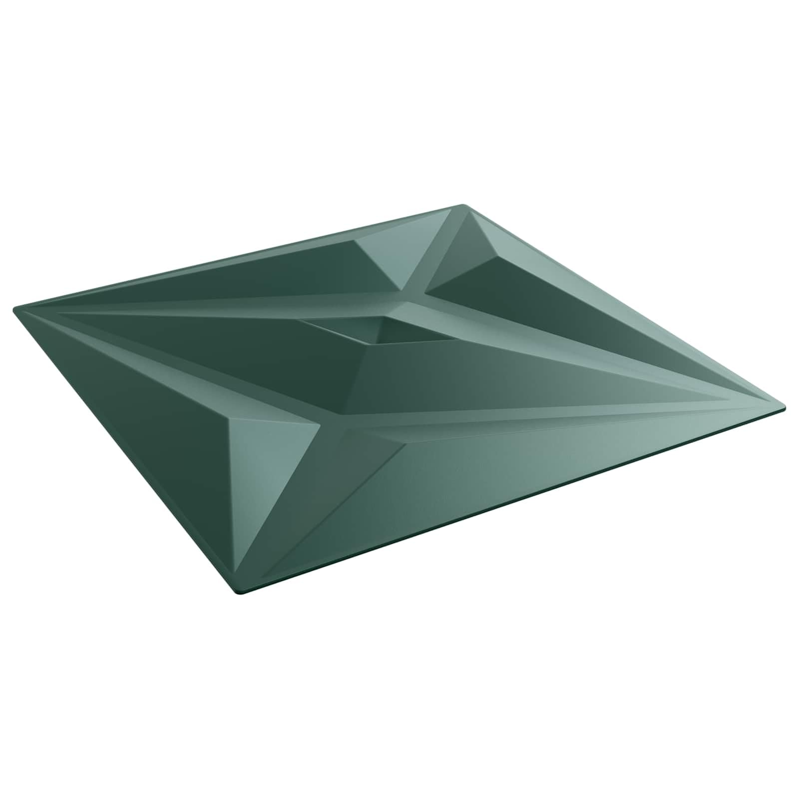 Panele ścienne gwiazda zielona, 48 sztuk, 50 x 50 cm, pianka XPS, okładzina ścienna 3D, dekoracja do salonu, sypialni, korytarza, renowacja, remont, struktura