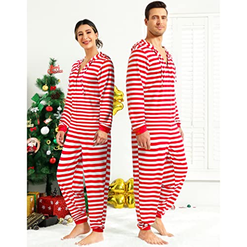Kranchungel Matching Pajamas for Couples Adult Onesie Pajamas Women Long Sleeve Sleepwear Zipper Jumpsuit Onesies for Women4