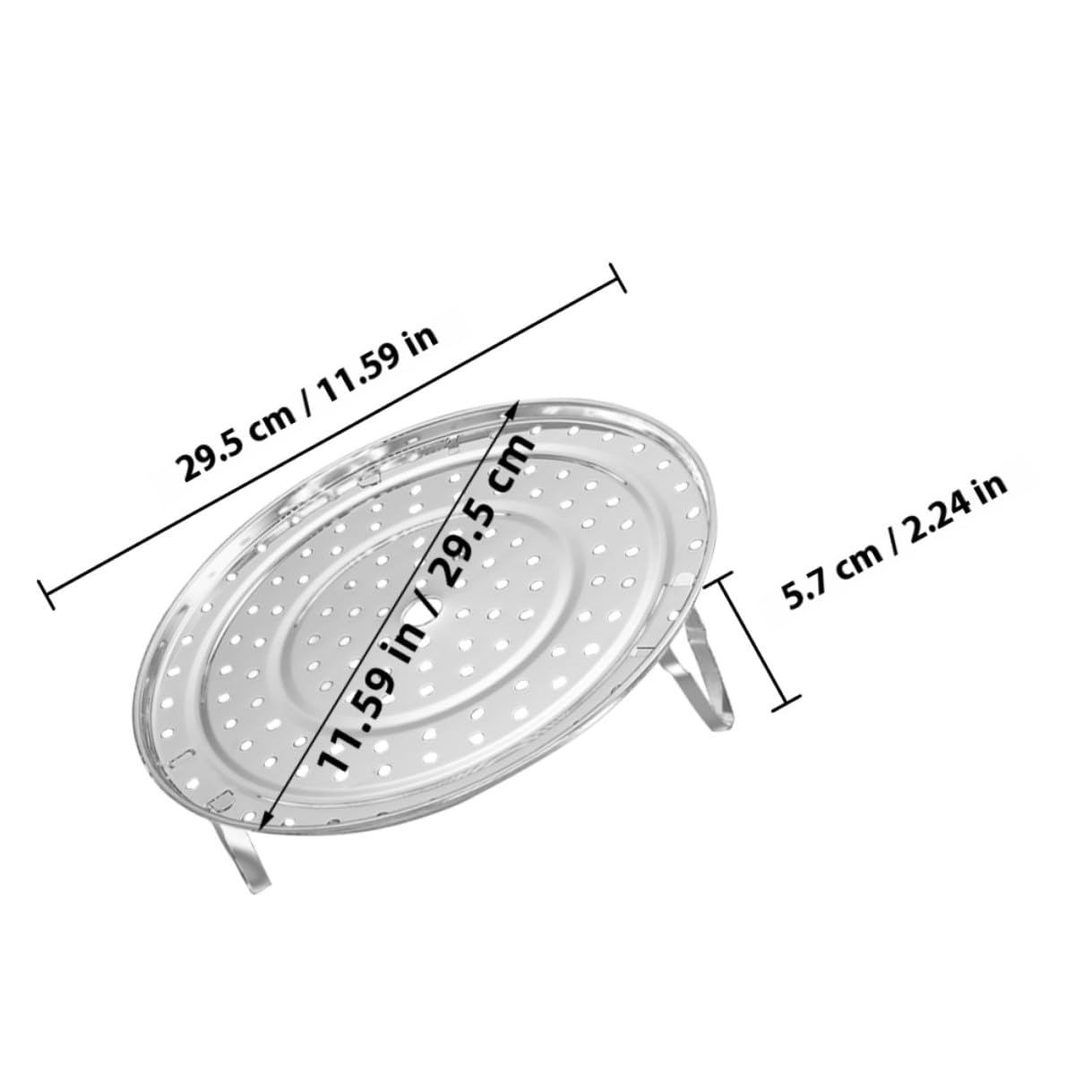 Stainless Steel Steamer Rack Insert 30cm