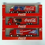  Sammlung von 27 LKW-Modellen mit verschiedenen Coca-Cola-Werbeaufschriften
