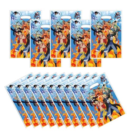 KROCEUS 30 PCS One Piece Themed Party Gift Bags Party Supplies Cute One Piece Anime Themed Party Birthday Decoration Gift Bags Suitable for Girls or Boys