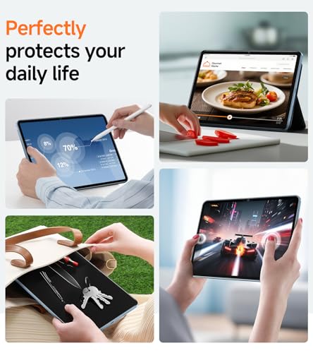 Image of SMARTDEVIL 2 Pack Screen Protector for iPad A16 11th /10th Generation (11 /10.9 Inch, 2025 /2022) with Easy-Install Tray[Military Grade Shatterproof] 9H+ Hardness Tempered Glass, Dust & Bubble Free