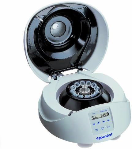 Eppendorf 022620207 MiniSpin Plus Personal Microcentrifuge with 12-Place Rotor for 1.5/2.0mL Tubes and Microtainers, 800 to 14500 RPM Variable Speed, 120V/60Hz