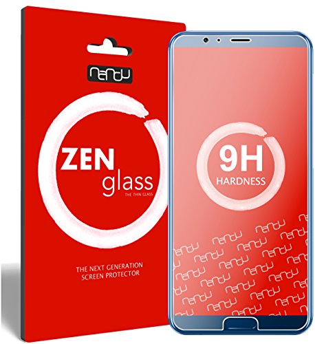 nandu I ZenGlass Protector de Vidrio Flexible Compatible con Honor View 10 I Protector de Pantalla 9H I (más pequeño Que la Pantalla Curva)