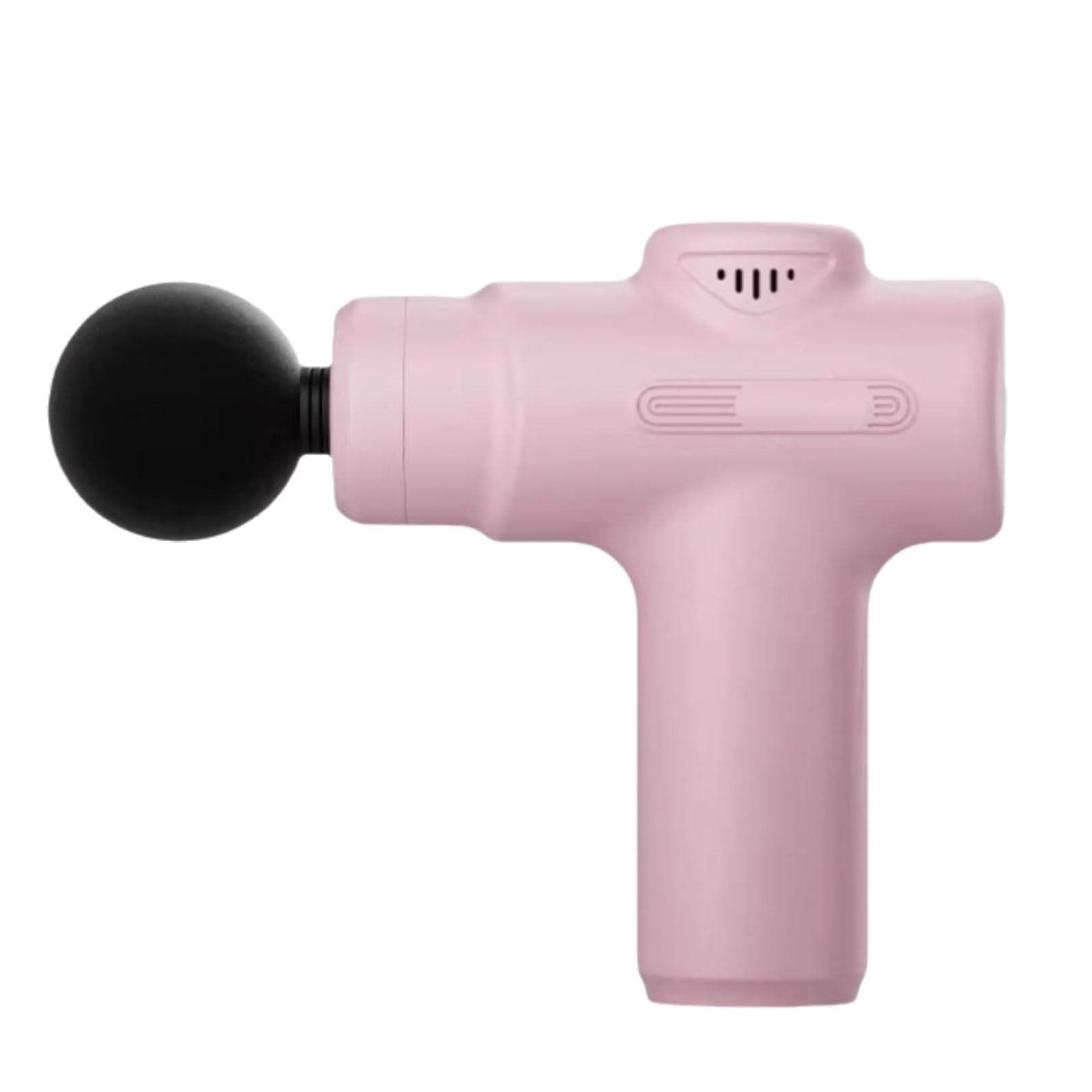 Portátil Pistola de masaje de plástico con 6 velocidades y 4 cabezales de masaje, masajeador de percusión portátil, masajeador de mano recargable poderoso(Pale Red)