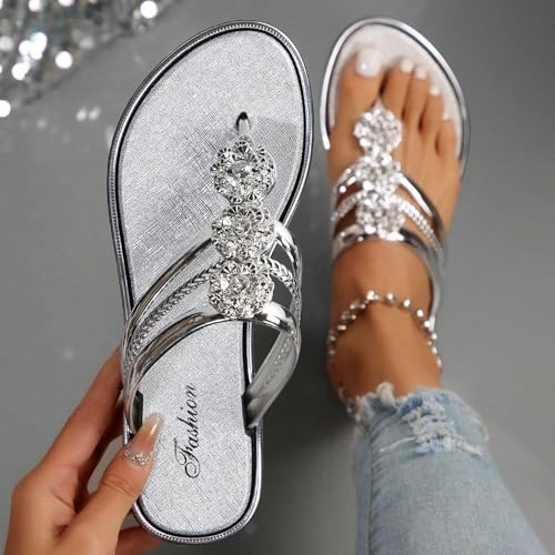 Flip Flops Damen Glitzer,Zehentrenner Damen...