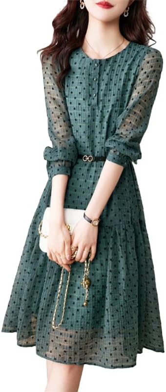 パーティードレス ドレス 結婚式 ワンピース 膝丈ドレス 膝丈 7分袖 シースルー袖 フォーマル 2次会 同窓会 謝恩会 成人式 袖