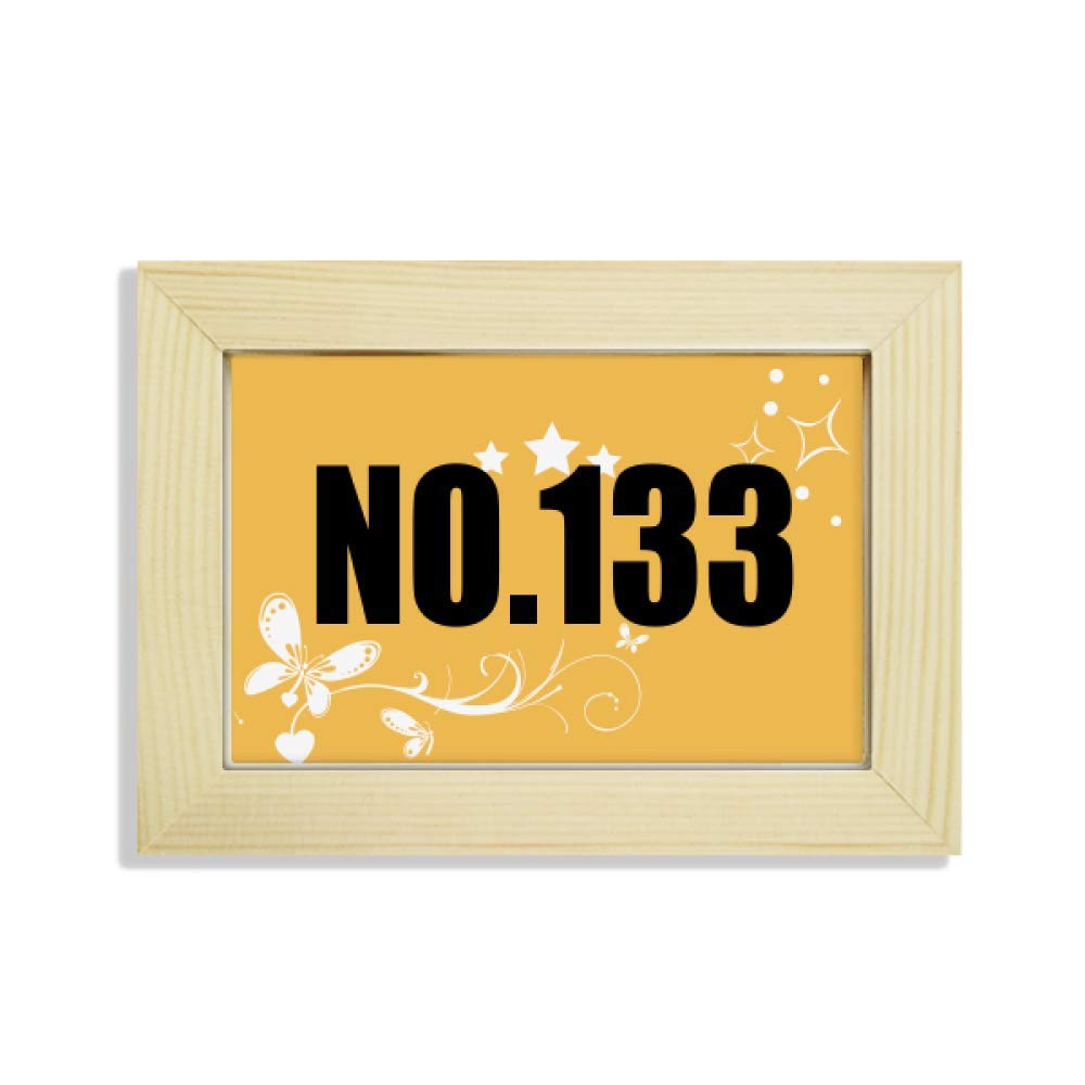 Escritorio de madera marco de fotos con pintura de flores personalizado Suerte No.133