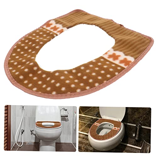 HANABASS Wc-Sitz Wärmer Abdeckung Wc-Sitz Wc-Sitzwärmerbezug Dicker Weicher Wc-Sitzbezug Pad Wc-Sitzbezug Für Badezimmer Dicker Wärmer Wc-Sitzbezug Pad Heizung Wc-Matte Wc-Deckel WC-Sitzkissen – Bild 3