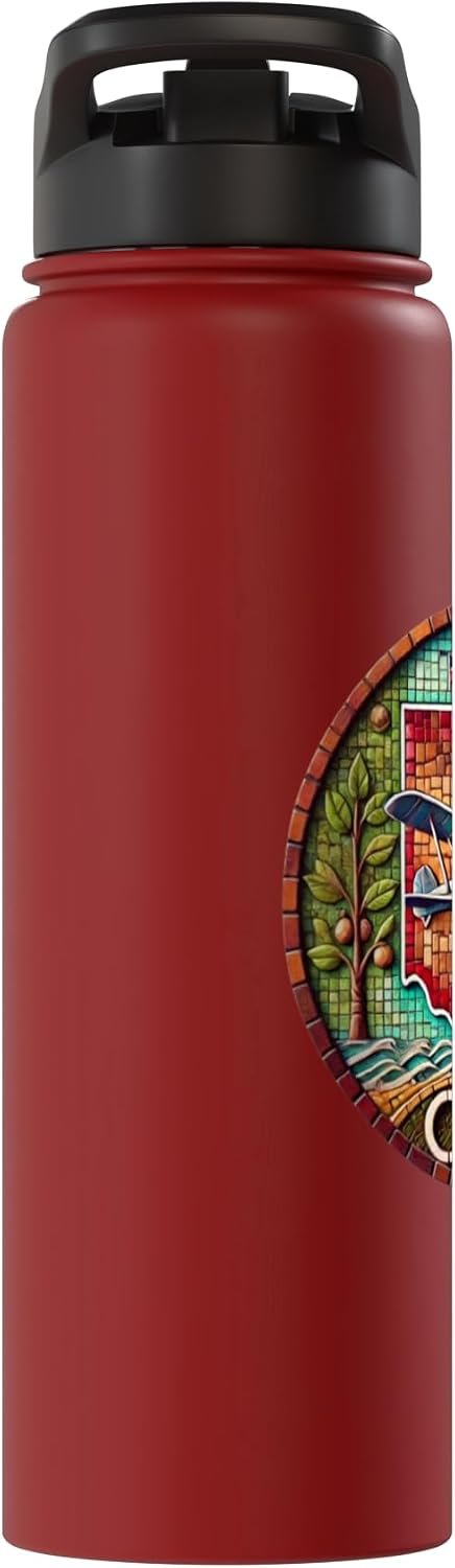 Ohio Mosaic art First in Flight Stainless Steel Insulated Water Bottle