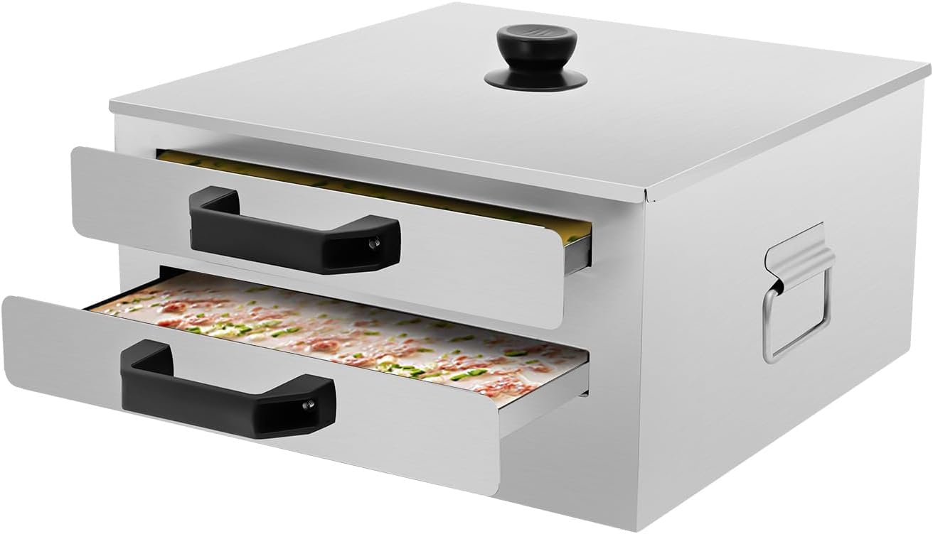 Macchina per rotoli di riso a doppio strato, in acciaio inossidabile 304, per rotoli di riso cantonesi, compatibile con fornelli a induzione, a gas ed elettrici, per cucina domestica