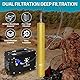 TUXING 4500Psi Pcp Luftkompressor Öl-Wasser-Filter,Hochdruck-Luftfilter,Tauchen Wasser-Öl-Abscheider mit 8mm weiblich und männlich Schnellanschluss für Pcp Luftgewehr Scuba Tank Laden L350*OD49*ID36mm