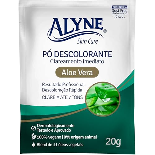 Alyne, Pó Descolorante, Aloe Vera, 20 g, Verde
