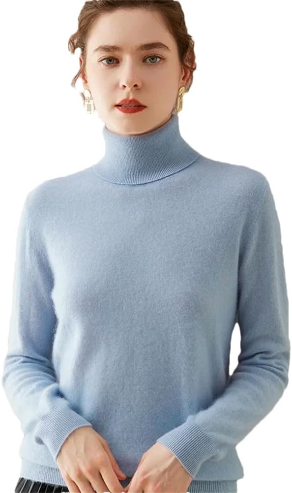 Adhdyuud] メンズソリッドメリノウールプルオーバーセータータートルネックビジネスカジュアルカシミアセータートップス Adhdyuud] メンズ メリノウールプルオーバーセーター冬タートルネックビジネスカジュアルカシミアセータートップス Adhdyuud] メンズウールセーター冬 ... カシミヤメリノウールタートルネックセーター女性のための長袖カジュアルジャンパーソリッドニットプルオーバー Sky Blue L