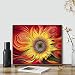 Kimily DIY Paint by Numbers for Adults Kids Sunflower Paint by Numbers DIY Painting Acrylic Paint by Numbers Painting Kit Home Wall Living Room Bedroom Decoration Red Sunflower