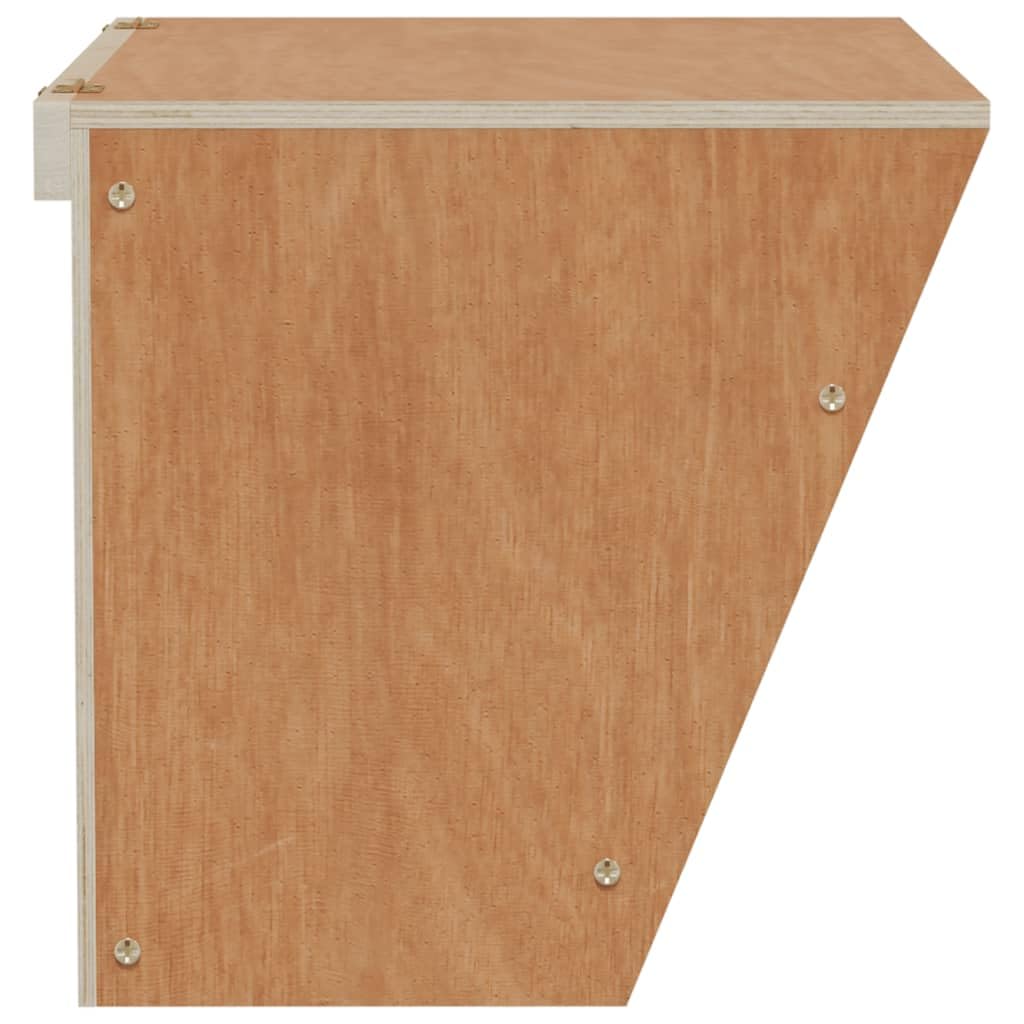 Mangloder - Heno para conejos de madera maciza de abeto, 25 x 18,5 x 20,5 cm, dispensador de heno para cobayas, comedero para comer y beber, montaje en pared, capacidad de carga de 8 kg