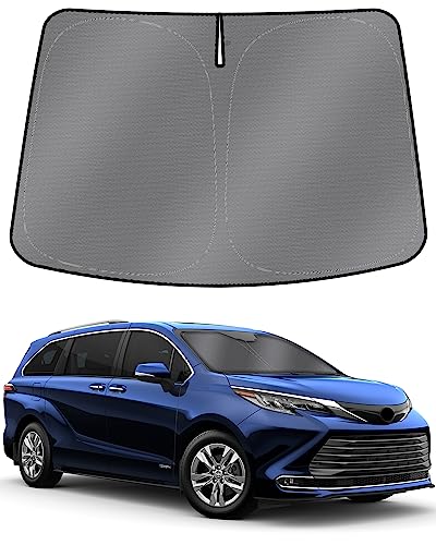 Mixsuper Liner Windshield Sun Shade for Toyota Sienna 2021-2026 Windshield Sunshades for Sienna...