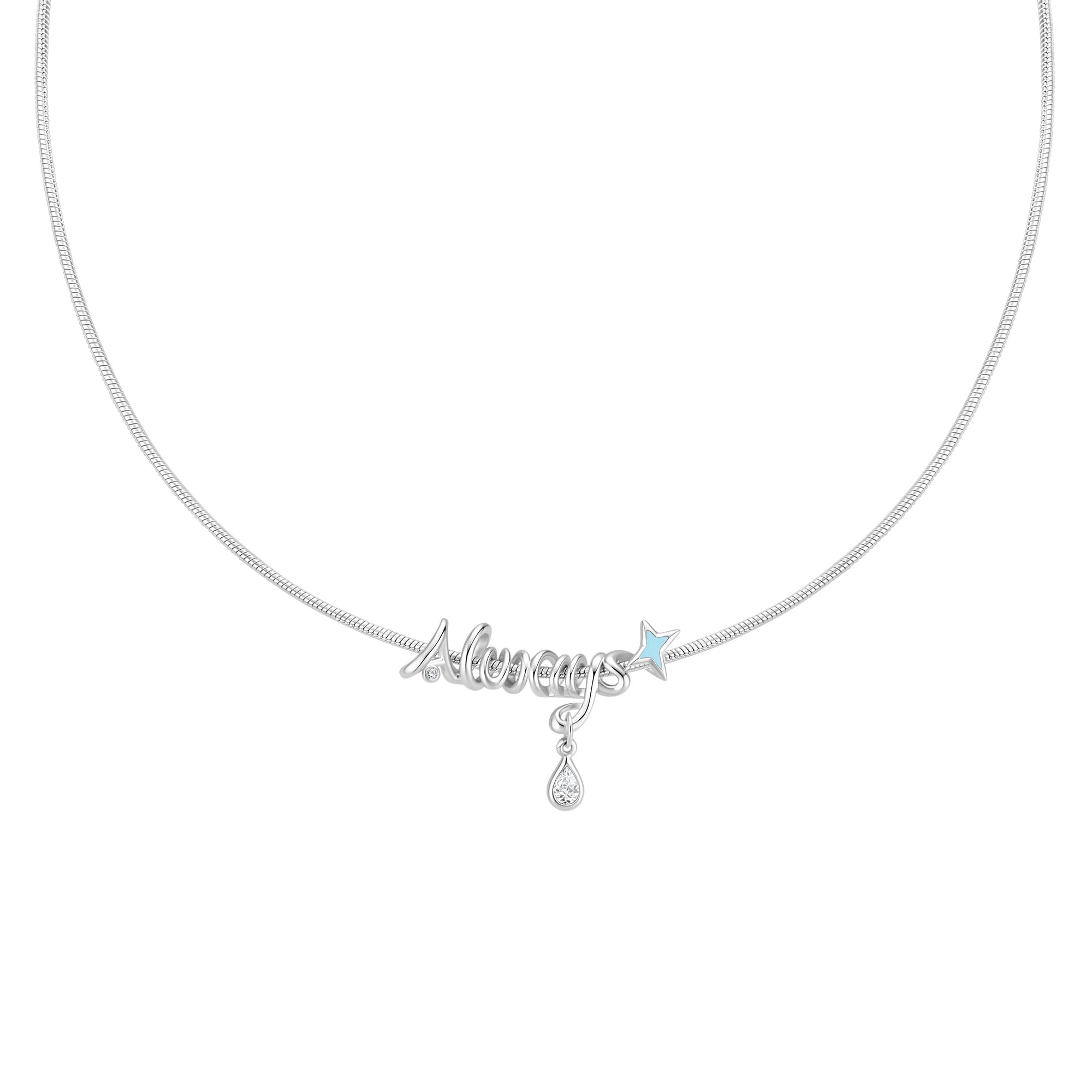 FANCIME Harry Potter x Kollaboration - Always Halskette Armband, Silber, Sterling Silber Schmuckgeschenke für Damen Mädchen