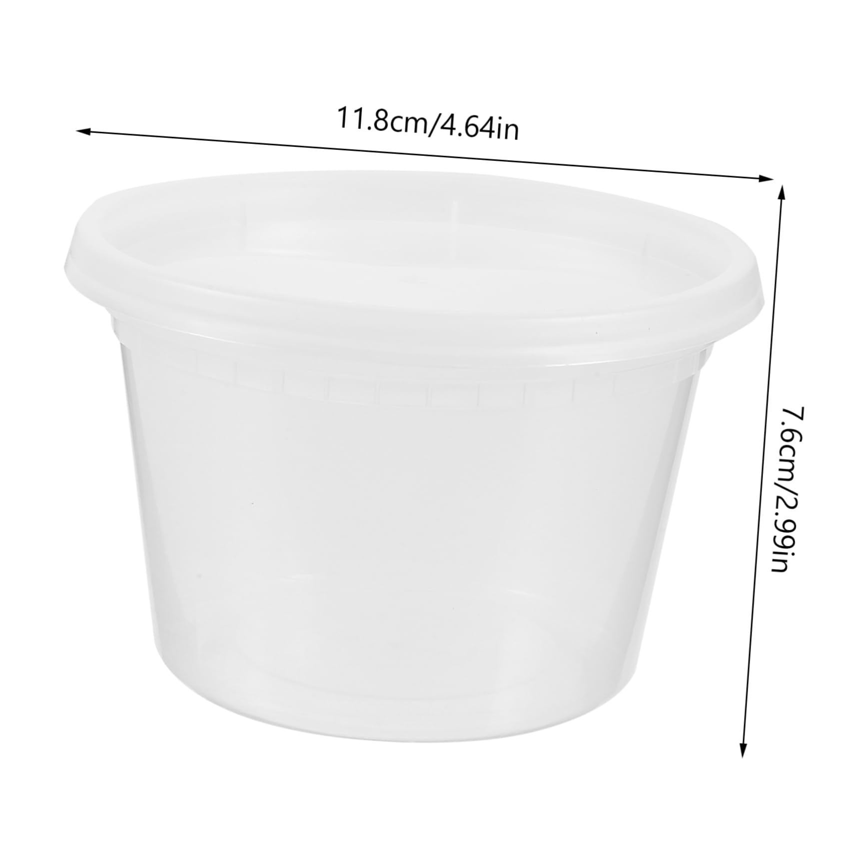 Garneck 20pcs Sealed Food Containers Packaging Bowl Take Out Soup Bowls Condiment Souffle Container Take Out Cup Condiment Cups with Lids Dressing Container Storage Cup Pp