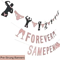 Vista 4 de WOJOGO Decoración de despedida de soltera de oro rosa para despedidas de soltera con espirales colgantes para despedidas de soltero, suministros